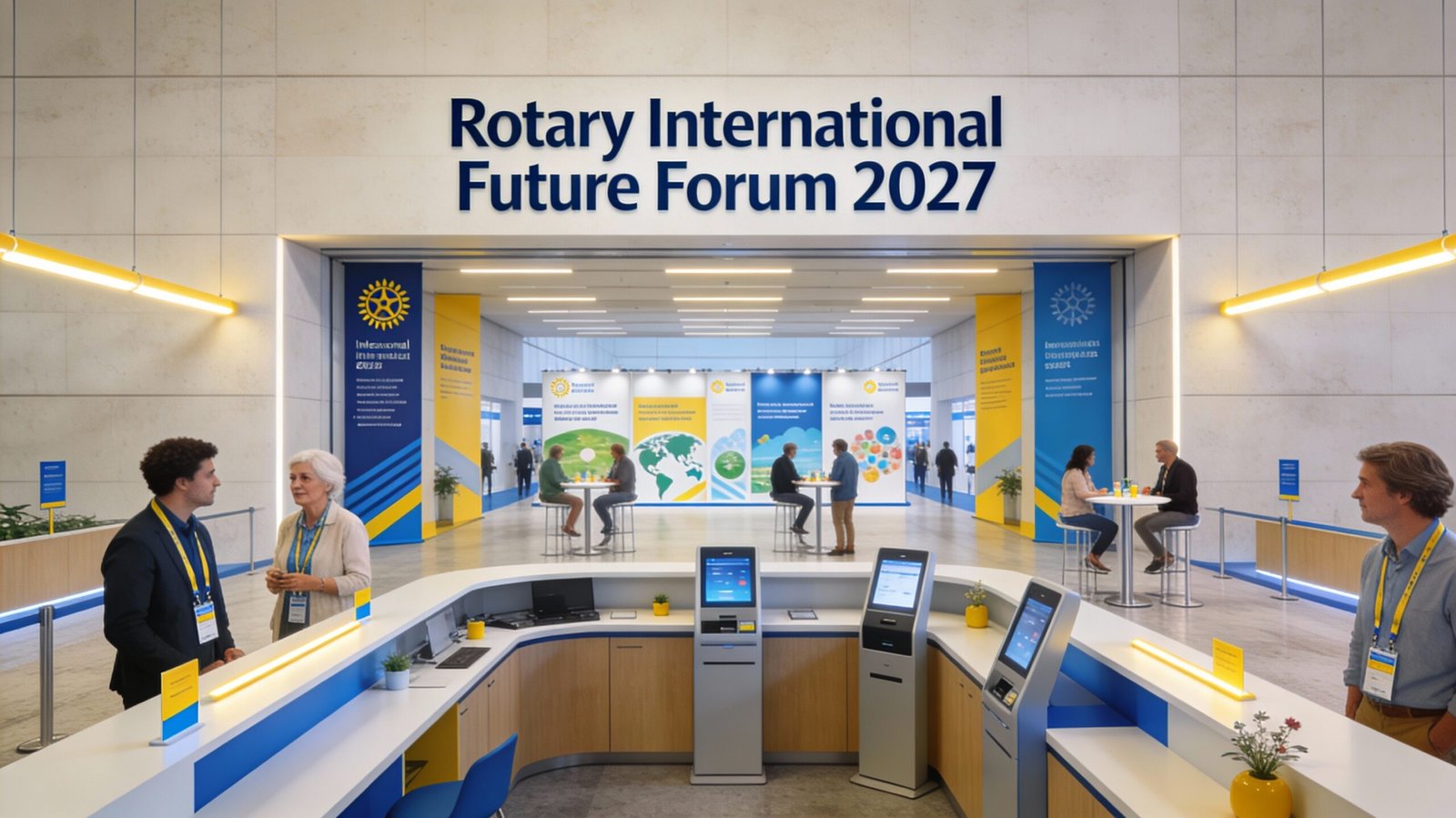 Conference registration area for Rotary Internaional Future Forum 2027